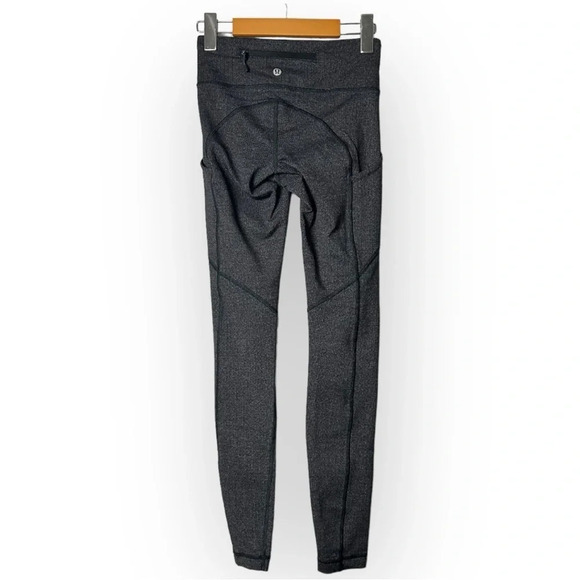 Lululemon Speed Tight V Variegated Knit Black 2 - Picture 8 of 14